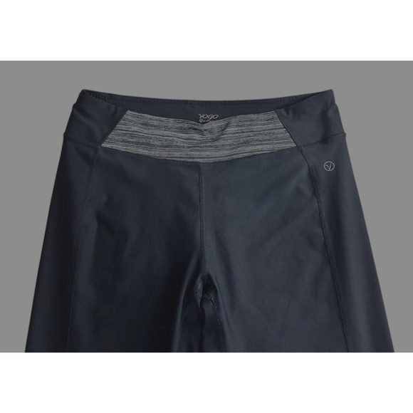 VOGO Athletica Black Athletic Leggings Sz XL Cropped Gym Bottoms Activewear - Picture 4 of 6